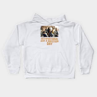 International Ask a Question Day Kids Hoodie